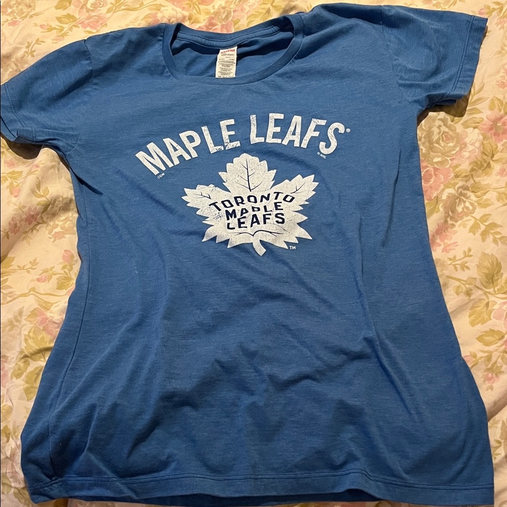 Toronto Maple Leafs Women's Blue Short Sleeve Tee